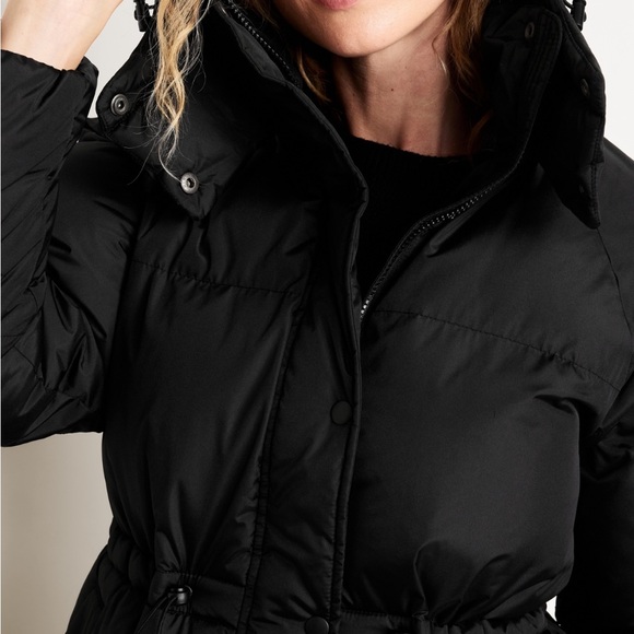 NWT OLD NAVY Water-Resistant Quilted Long Puffer Jacket - Picture 10 of 13